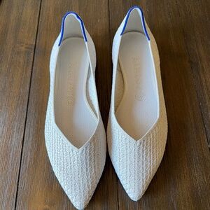 Rothy's Cream Textured Flats